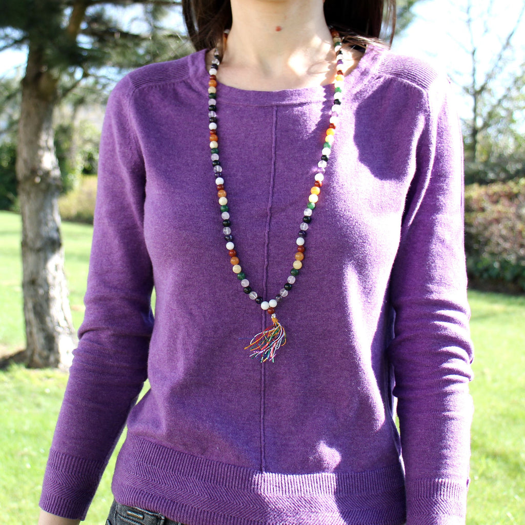 108 Bead Mala Necklace - Tiger's Eye