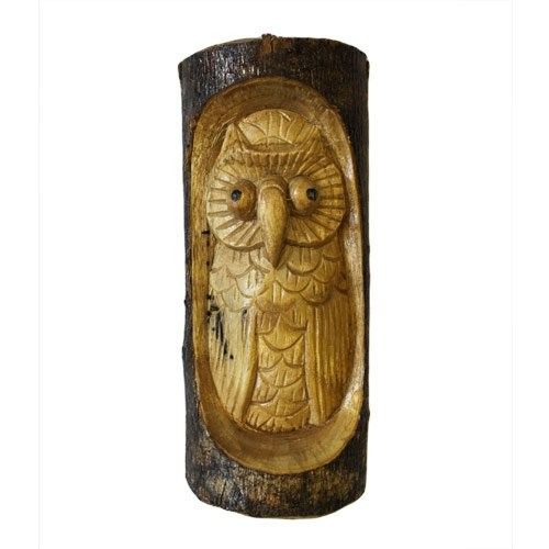 The Watching Owl — Tree Trunk Carving