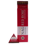 Red Rose Backflow Incense Cones Jumbo Golden Nag 42g