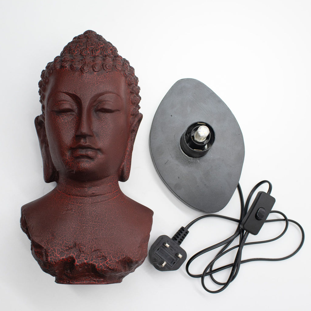 Buddha Bust Lamp | Molten Lava | Oval Stand