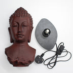 Buddha Bust Lamp | Molten Lava | Oval Stand