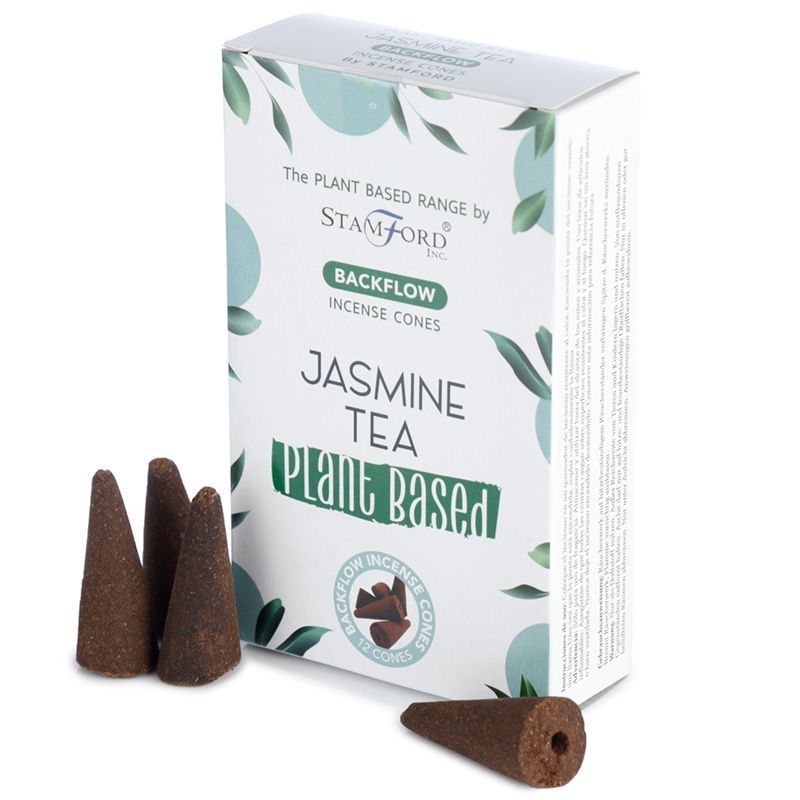 Plant Based Backflow Incense Cones Jasmine Tea