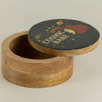 Cosmic Babe Round Enamelled Keepsake Box