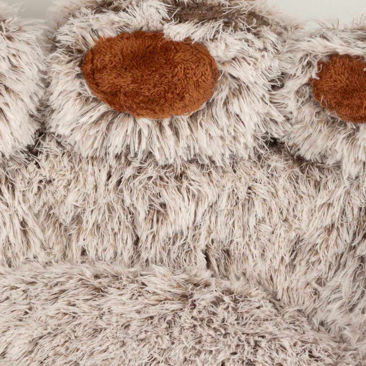 Paw-Shaped Plush Pet Bed for Cats & Small Dogs - Large (70cm)