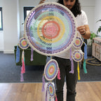 Pastel Rainbow Large Dreamcatcher (55cm)