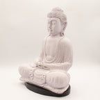 Meditation Buddha Lamp | Lavender Crackle | Oval Stand