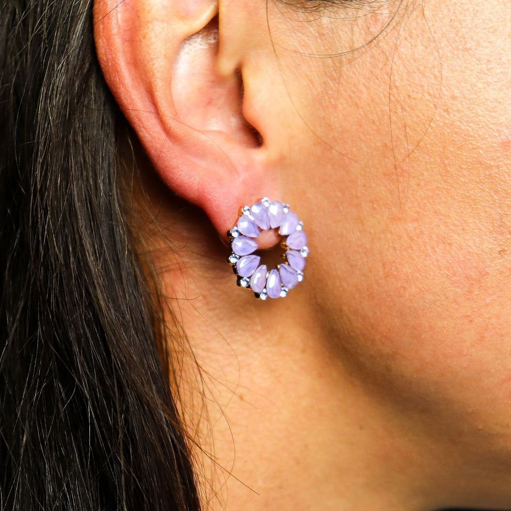 The Amethyst Nymph — Loop Earrings