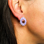 The Amethyst Nymph — Loop Earrings