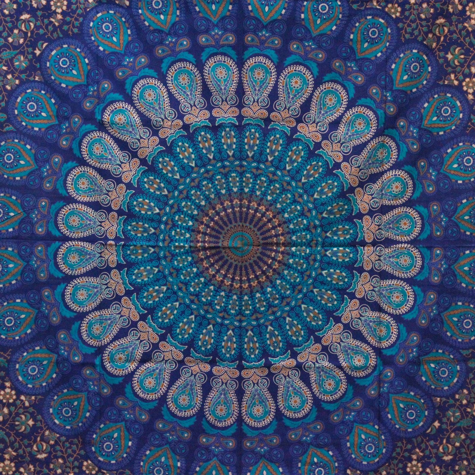 Classic Mandala Double Cotton Bedspread Wall Hanging