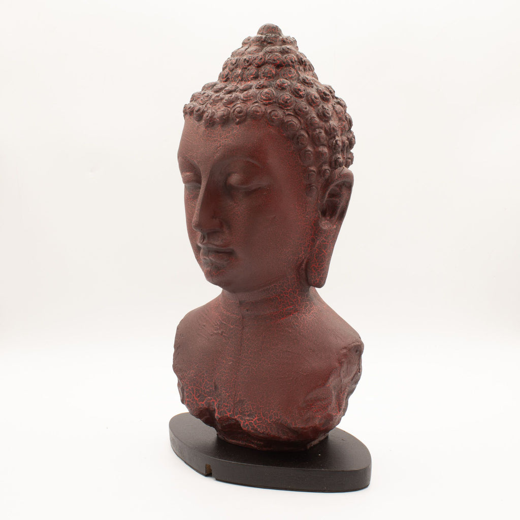 Buddha Bust Lamp | Molten Lava | Oval Stand