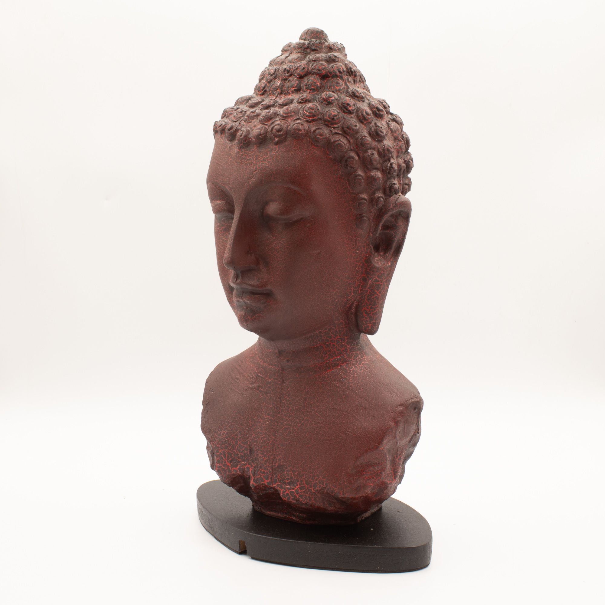 Buddha Bust Lamp | Molten Lava | Oval Stand