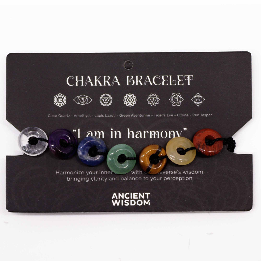 Mini Donuts Chakra String Bracelet