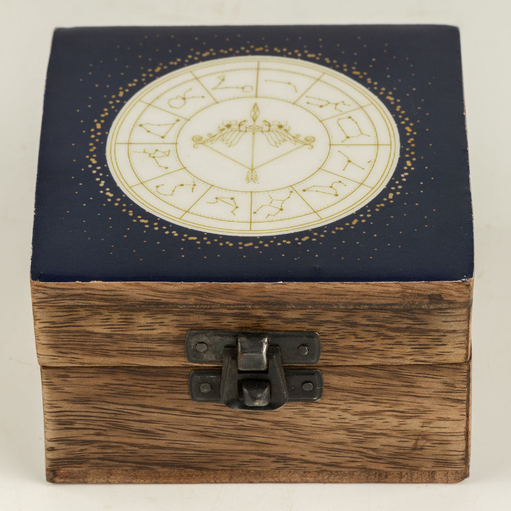 Sagittarius Small Enamelled Keepsake Box