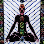 Chakra Buddha Handbrushed Cotton Wall Art | Spiritual Home Décor