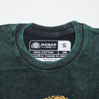 Nomad Sari Stonewashed Cotton T-Shirt | Tree of Life | Green | Small