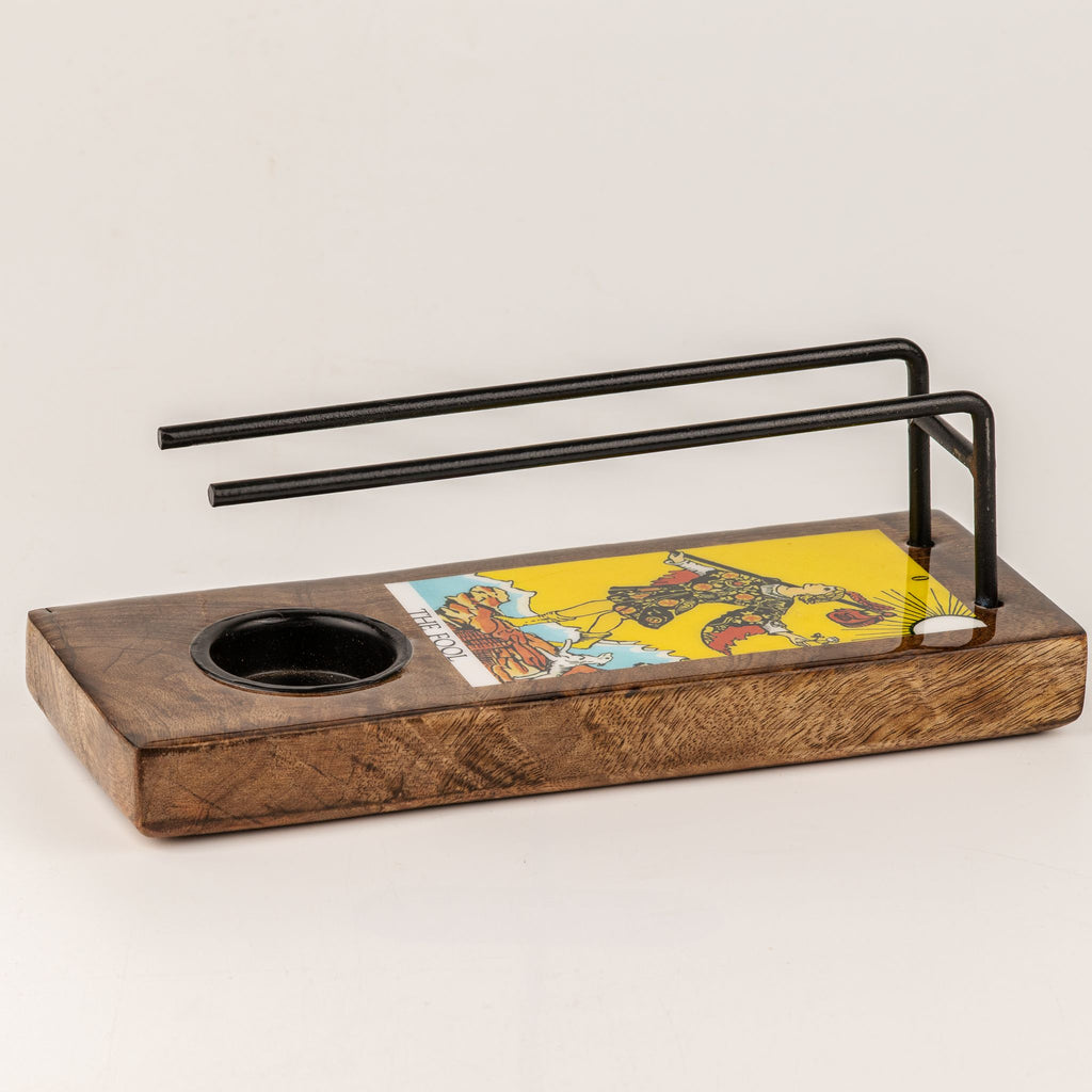 The Fool Large Enamelled Sage Stick Burner