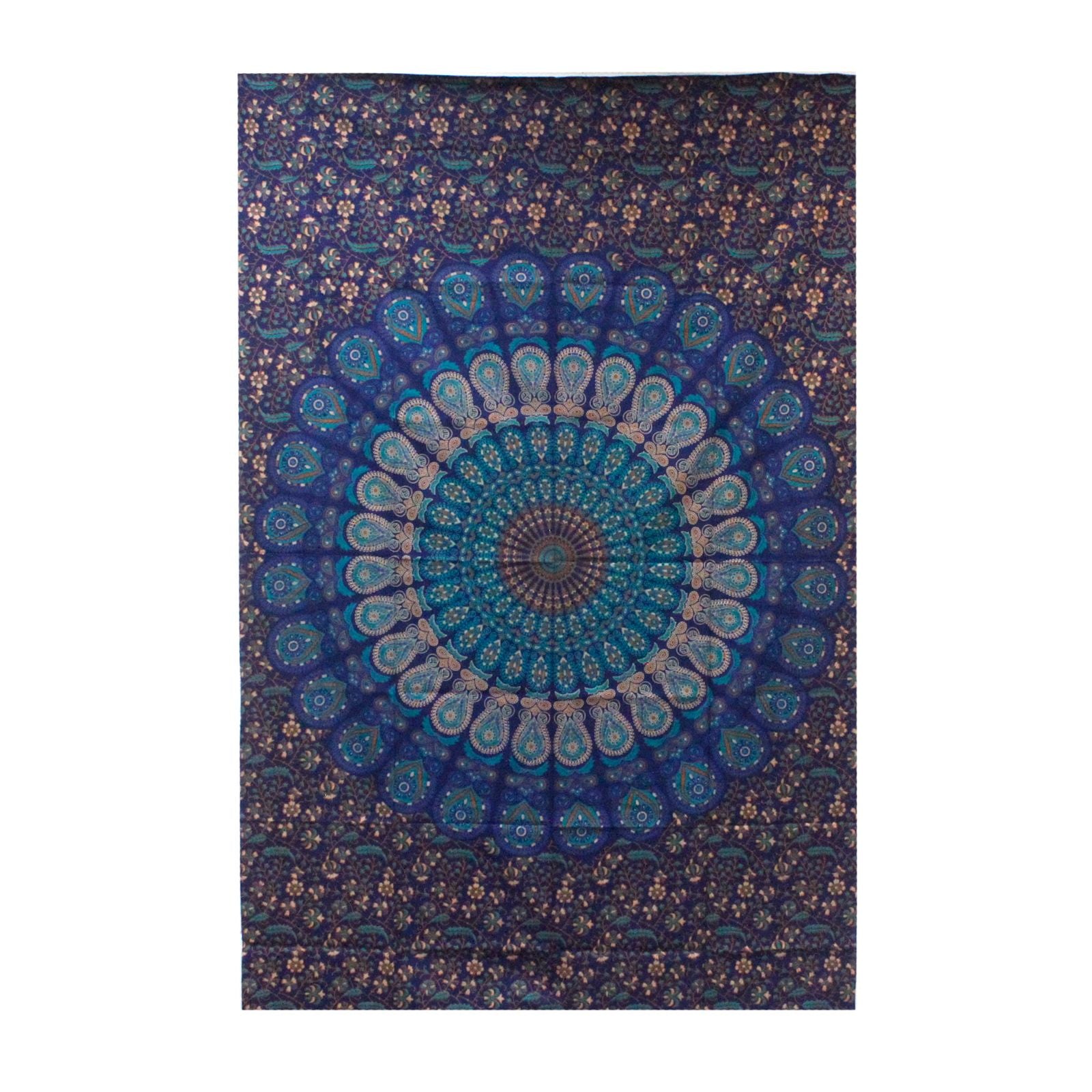 Classic Mandala Double Cotton Bedspread Wall Hanging