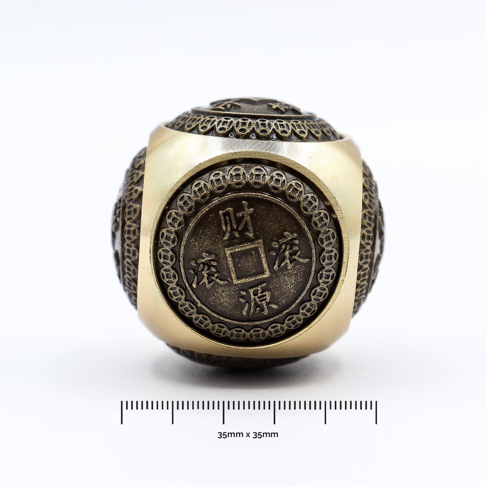 Rounded Feng Shui Fortune Wealth Dice