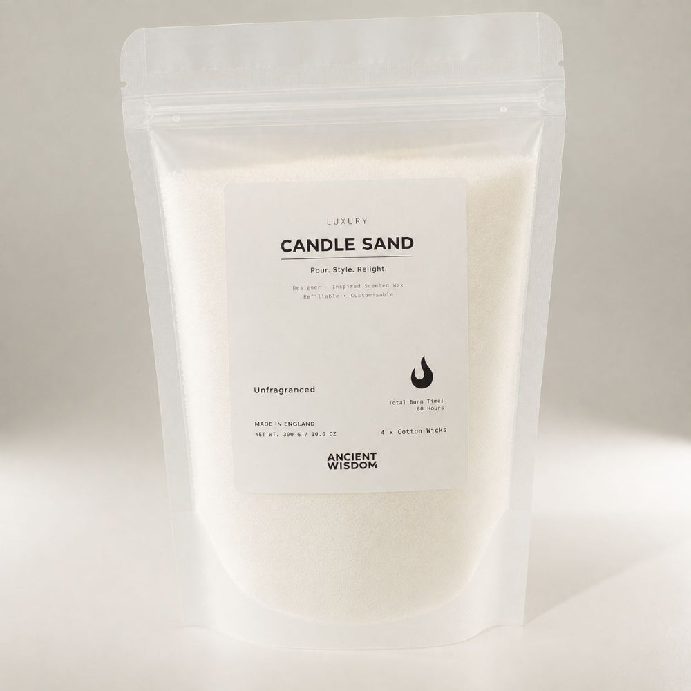 White Unfragranced Candle Sand - 300g