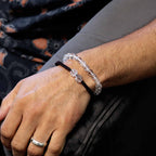 Rock Quartz Gemstone Double Power Bracelets