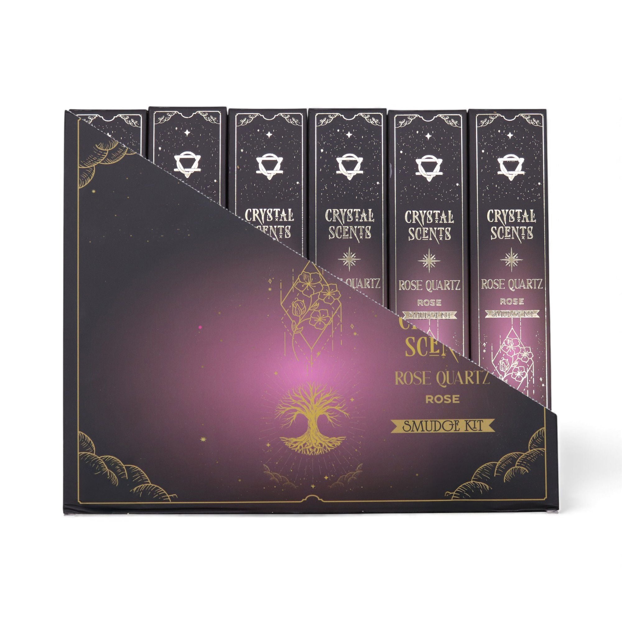Crystal Scents Rose Quartz Rose Smudge Kit