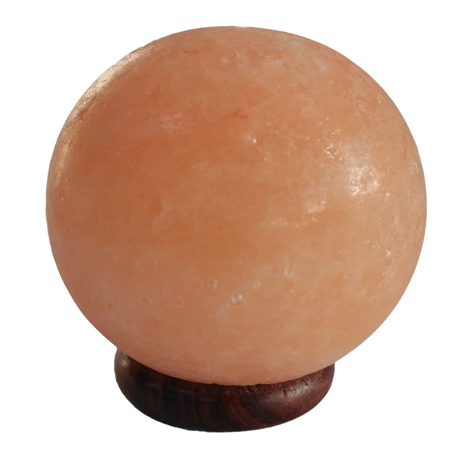 Big Wooden Base Salt Lamp Ball