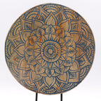 Blue Flower Mandala Buddha Feng Shui Set