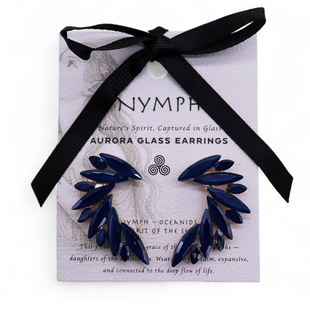The Lapis Nymph — Angel Wing Earrings