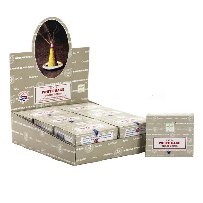 White Sage Dhoop Incense Cones