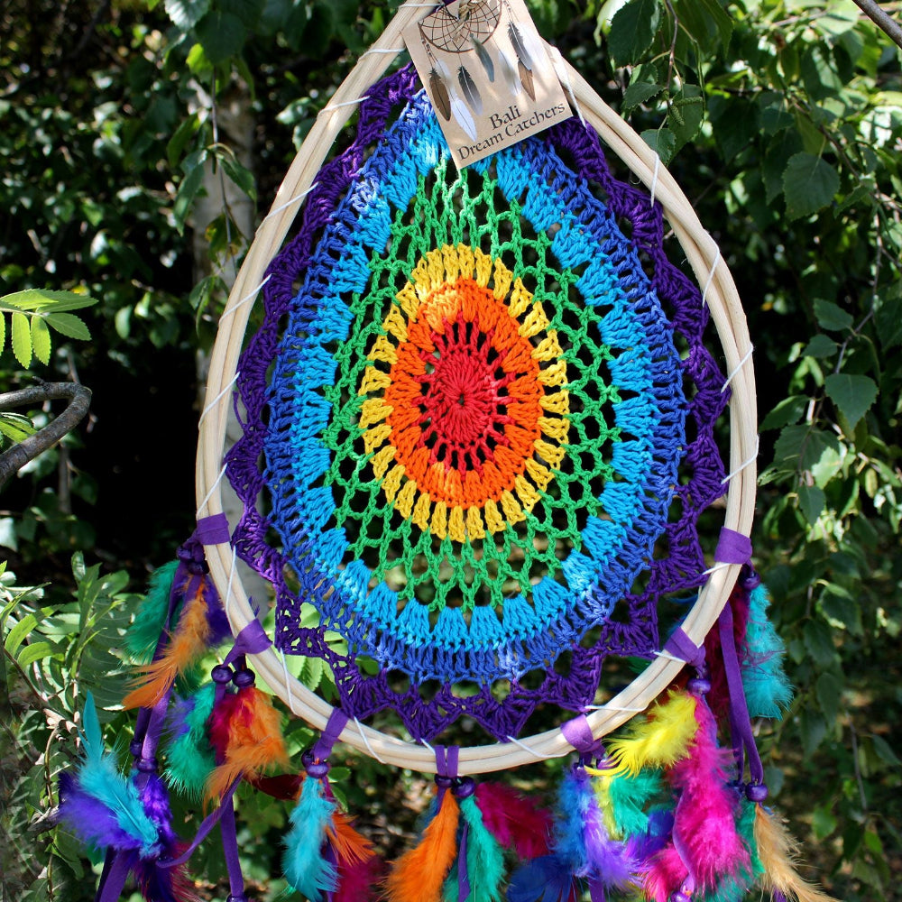 Multi Teardrop Bali Dreamcatcher Large