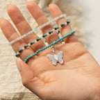 Nymph Spirit Gemstone Bracelet Set - Endless Ocean