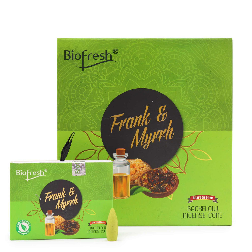 Frank & Myrrh Backflow Incense Cones - Biofresh