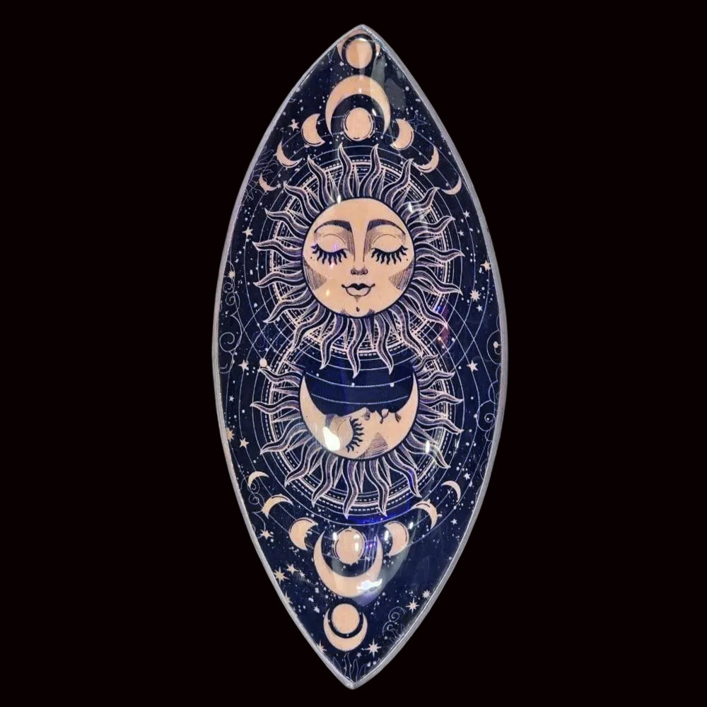 Enamel Incense Bowl - Aluminum - Pink Sun & Moon