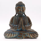 Blue Flower Mandala Buddha Feng Shui Set