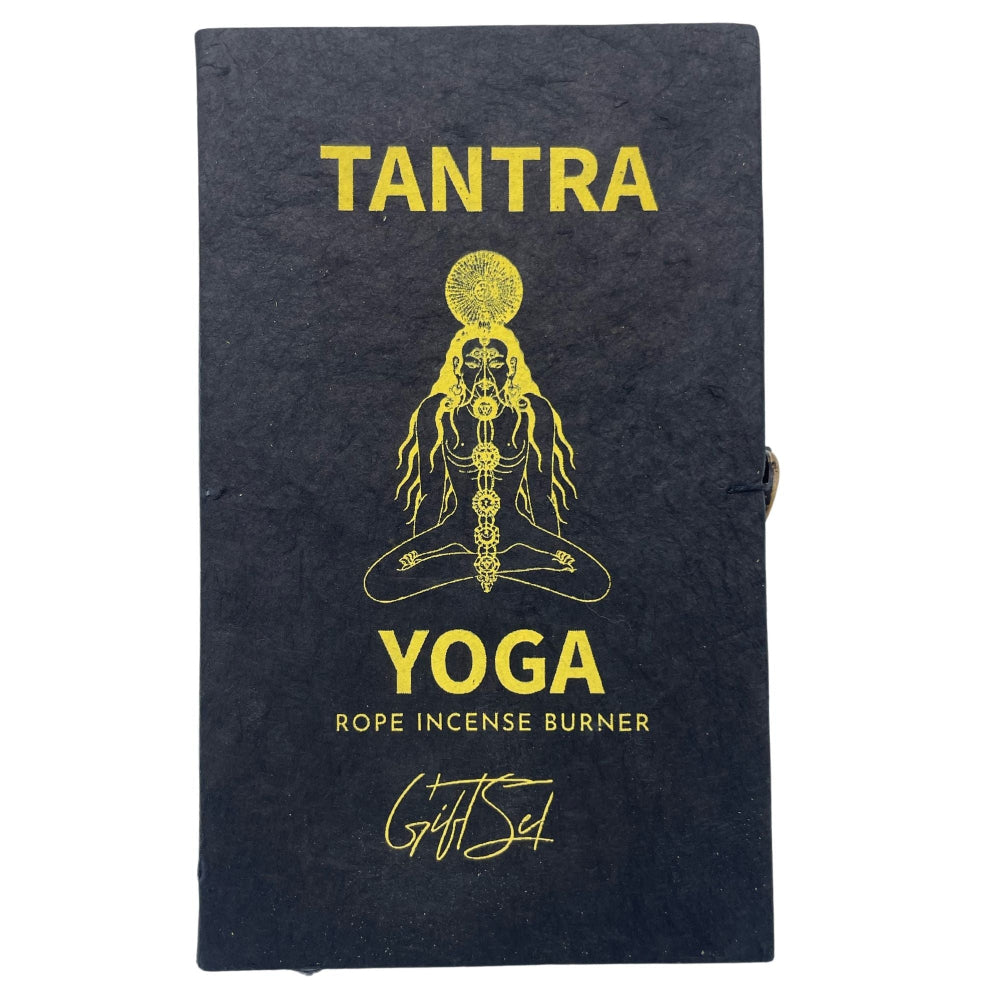 Tantra Yoga Rope Incense and Silver Plated Holder Set