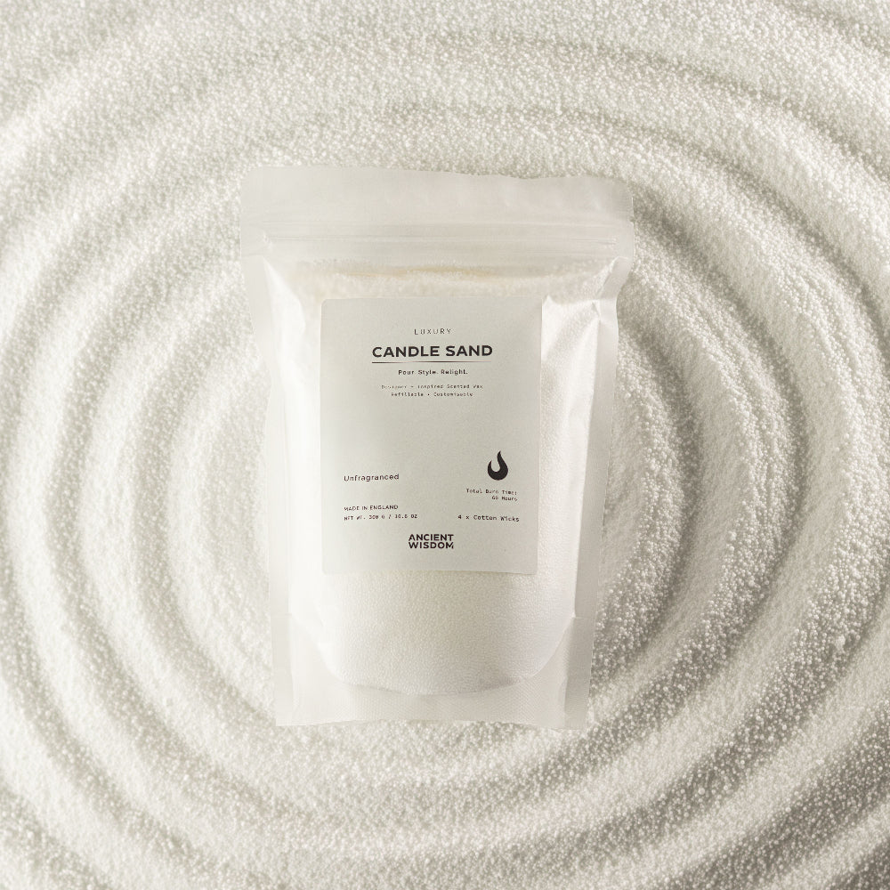 White Unfragranced Candle Sand - 300g