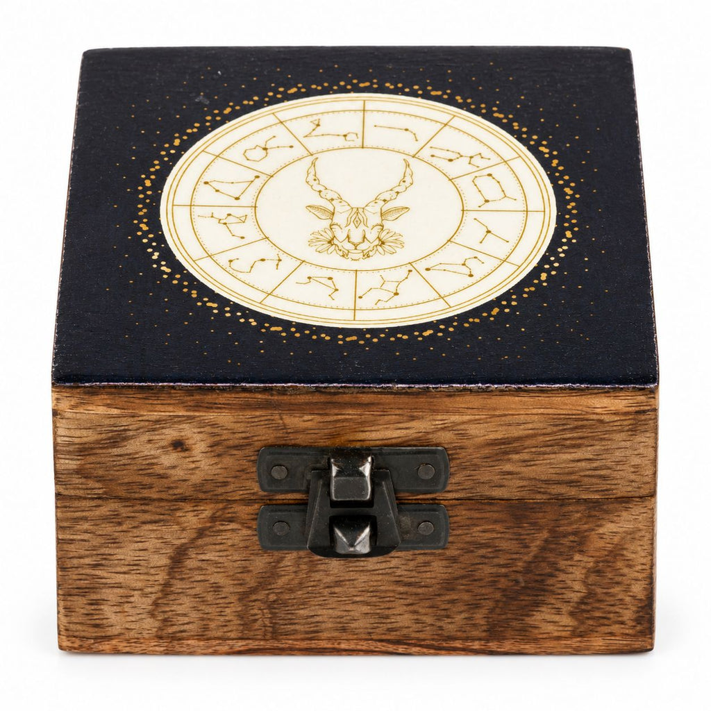 Capricorn Small Enamelled Keepsake Box
