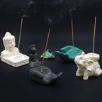 Buddha & Hand Incense Burner (Black)