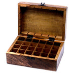 Mango Wood Aromatherapy Box for 24 Bottles