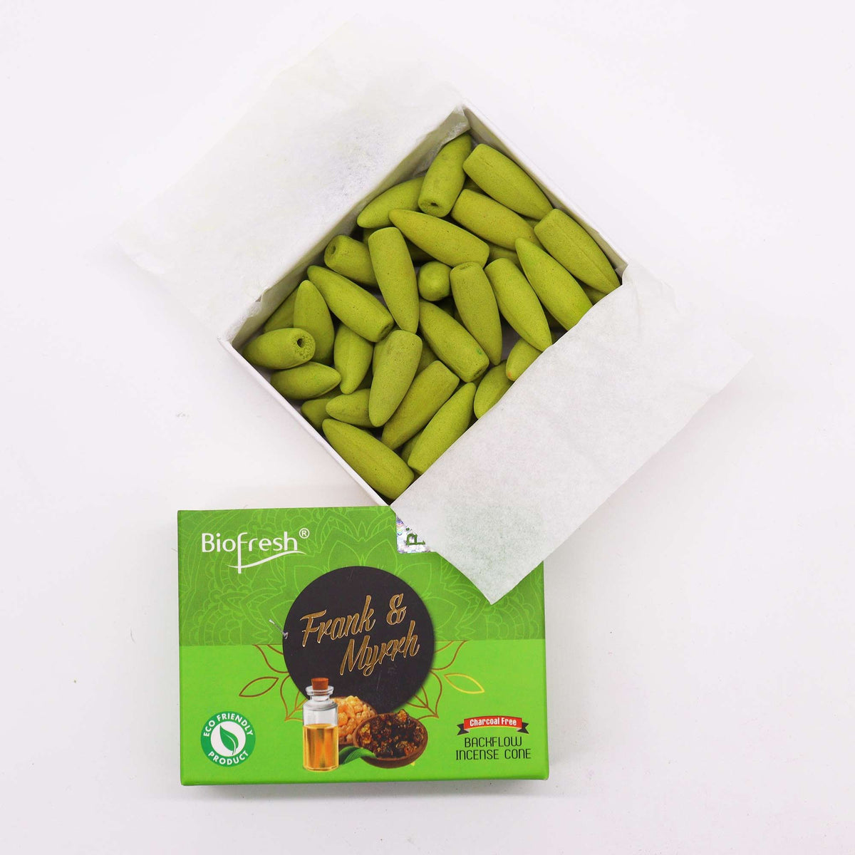 Frank & Myrrh Backflow Incense Cones - Biofresh