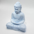 Meditation Buddha Lamp | Sky Blue | Oval Stand