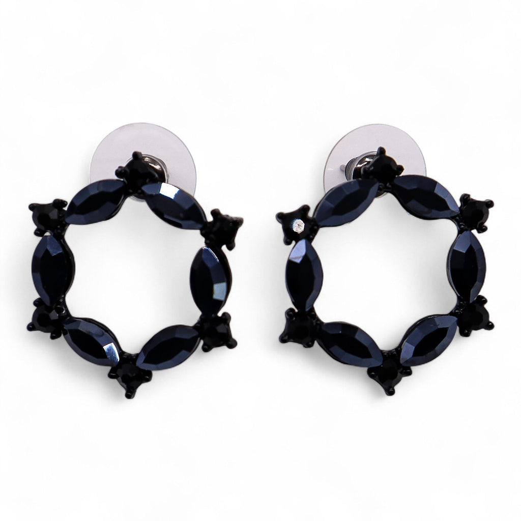 The Jet Nymph — Loop Earrings