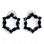 The Jet Nymph — Loop Earrings
