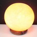 Big Wooden Base Salt Lamp Ball