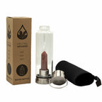 Red Jasper Crystal Water Bottle | Obelisk | Invigorating & Grounding