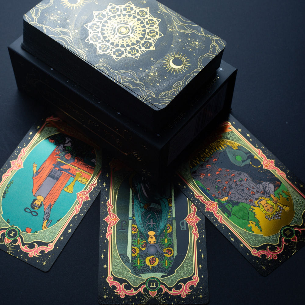 Gold Foil Tarot Card Set - with booklet
