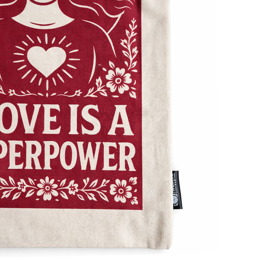 Love is a Super Power Tote Bag | Nomad Sari