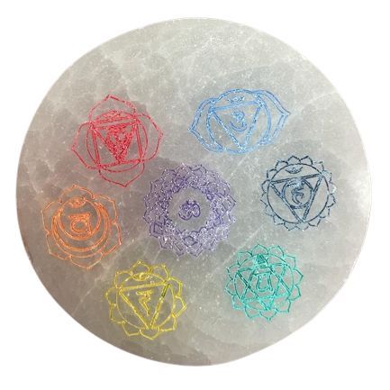 Selenite Charging Plate 8cm | Chakra Design