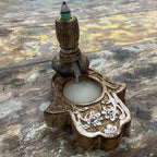 Hamsa  Mango Wood Backflow Burner Small