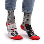 Hop Hare Bamboo Socks Lucky Cats S/M